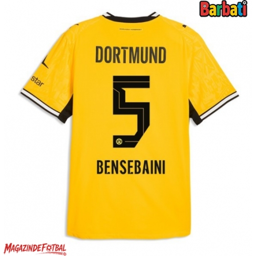 Borussia Dortmund Ramy Bensebaini #5 Tricou Fotbal Replică 2026-27 Barbati Acasa Borussia Dortmund Ramy Bensebaini #5 Tricou Fotbal Replică 2026-27 Barbati Acasa